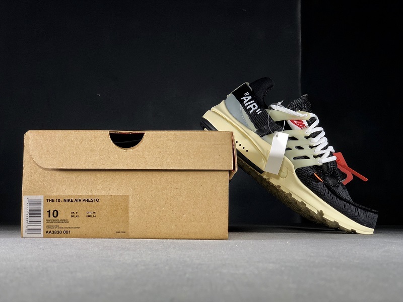 H12 Air Presto X Ow White 2018 Black/Black-Muslin 7