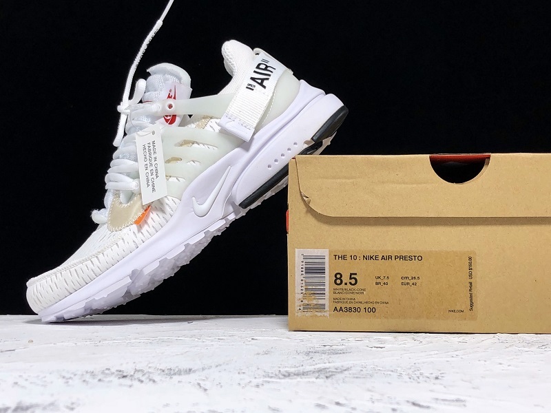 Owf Air Presto X Ow 2018 White/Black-Cone 15