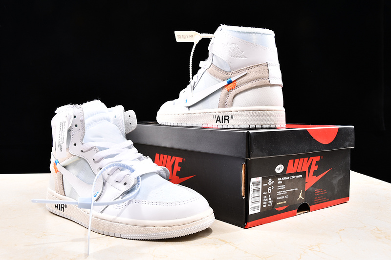 Get Air Jordan 1 Retro High Gs X Off White White 3