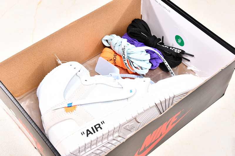 Get Air Jordan 1 Retro High Gs X Off White White 13