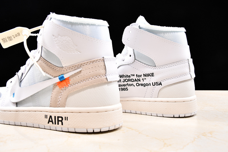 Get Air Jordan 1 Retro High Gs X Off White White 17