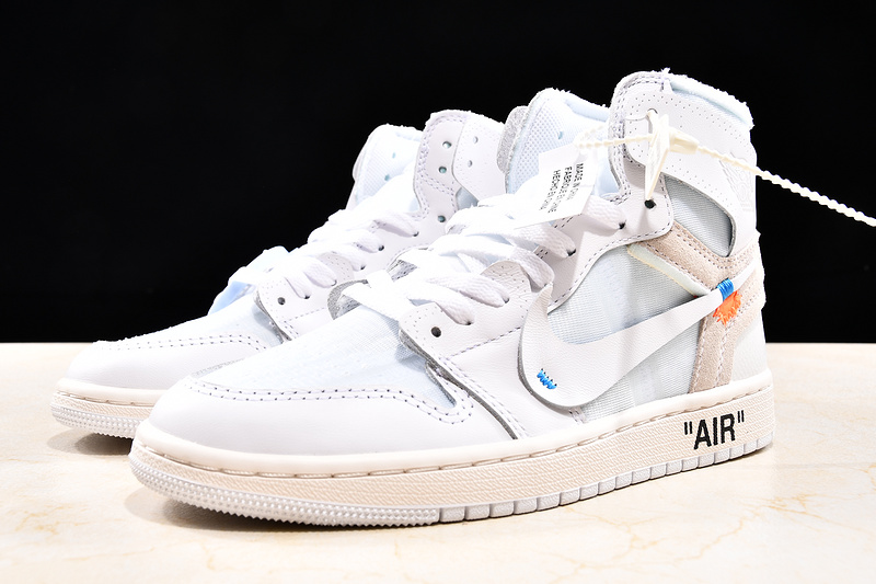 Get Air Jordan 1 Retro High Gs X Off White White 25