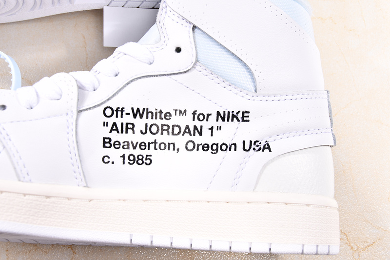 Get Air Jordan 1 Retro High Gs X Off White White 27