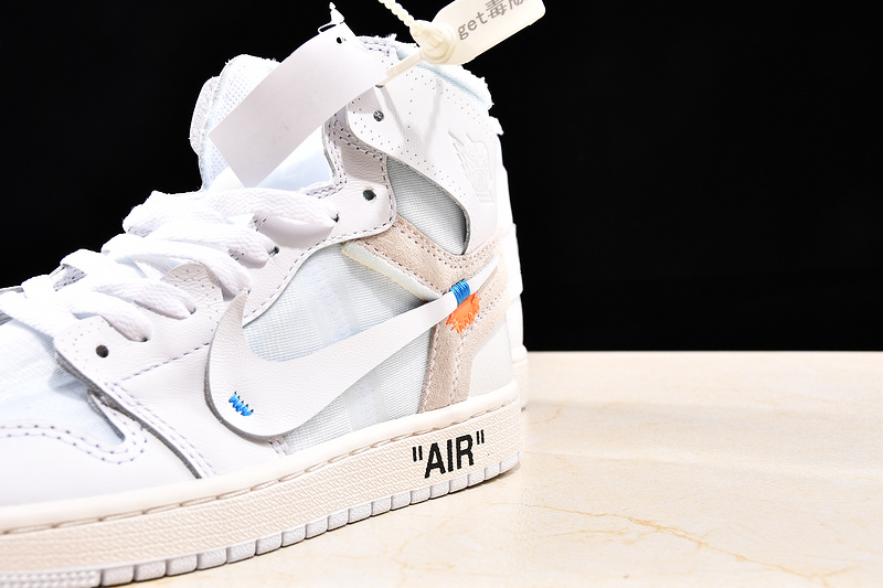 Get Air Jordan 1 Retro High Gs X Off White White 47