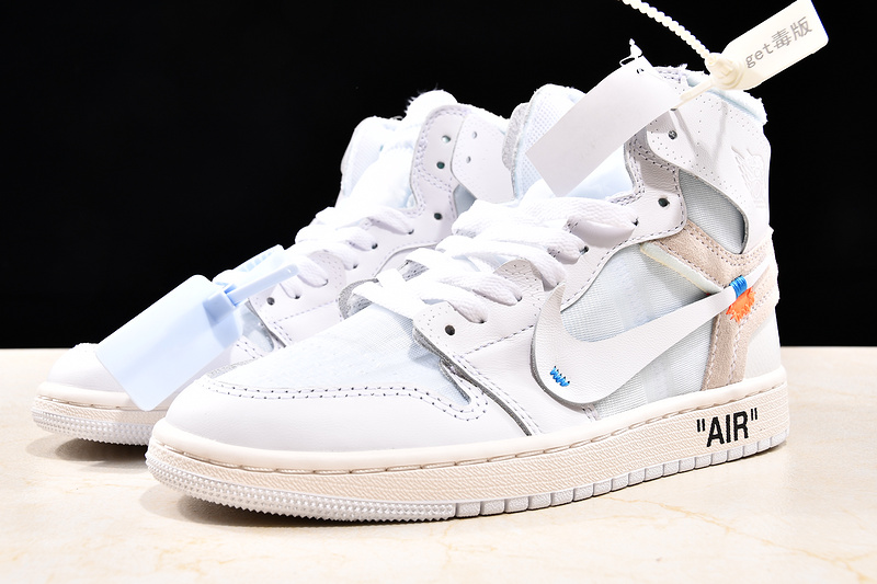 Get Air Jordan 1 Retro High Gs X Off White White 49