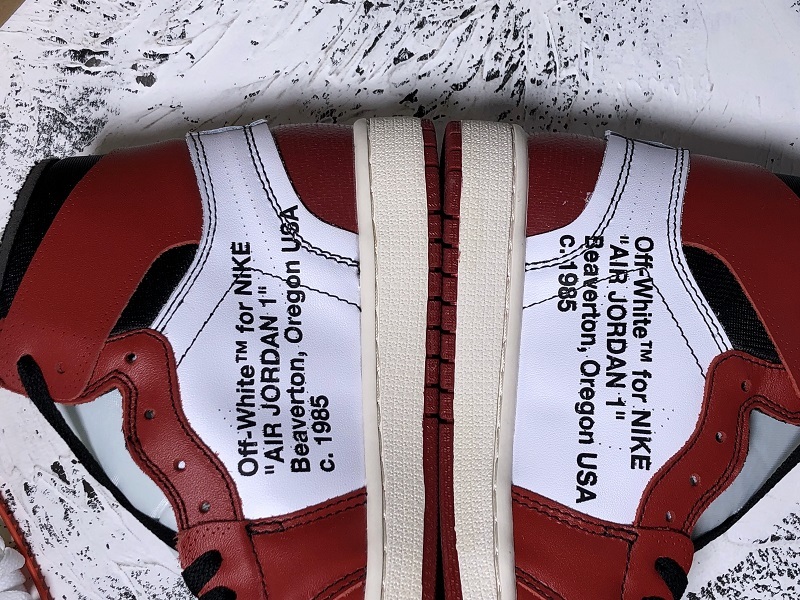 Owf Air Jordan 1 High X Off White Chicago White/Black-Varsity Red 21