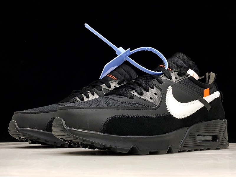 H12 Air Max 90 Off-White Black/Black-Cone-White 7