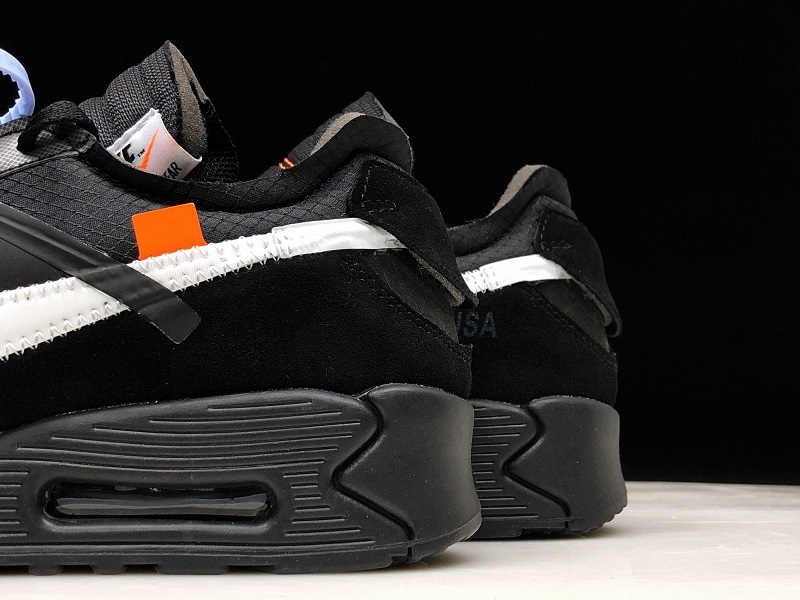 H12 Air Max 90 Off-White Black/Black-Cone-White 11