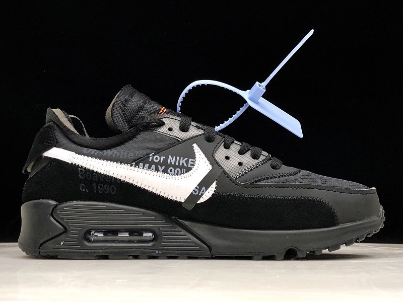 H12 Air Max 90 Off-White Black/Black-Cone-White 33