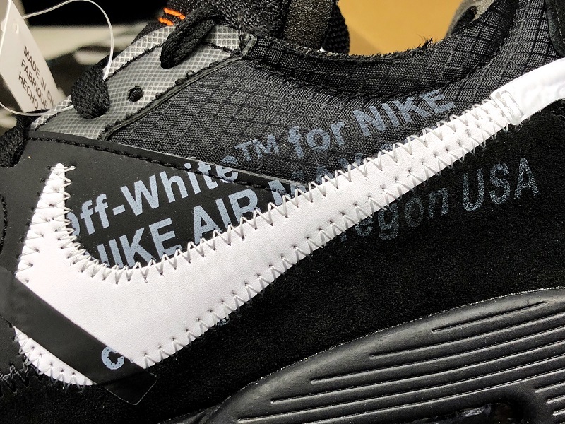 H12 Air Max 90 Off-White Black/Black-Cone-White 43