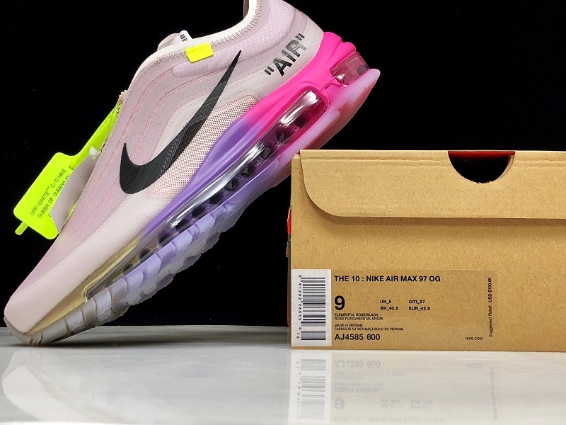 H12 Off-White X Air Max 97 Queen Ny Elemental Rose/Black 3