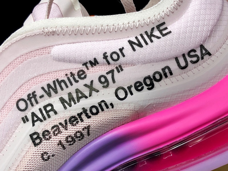 H12 Off-White X Air Max 97 Queen Ny Elemental Rose/Black 35