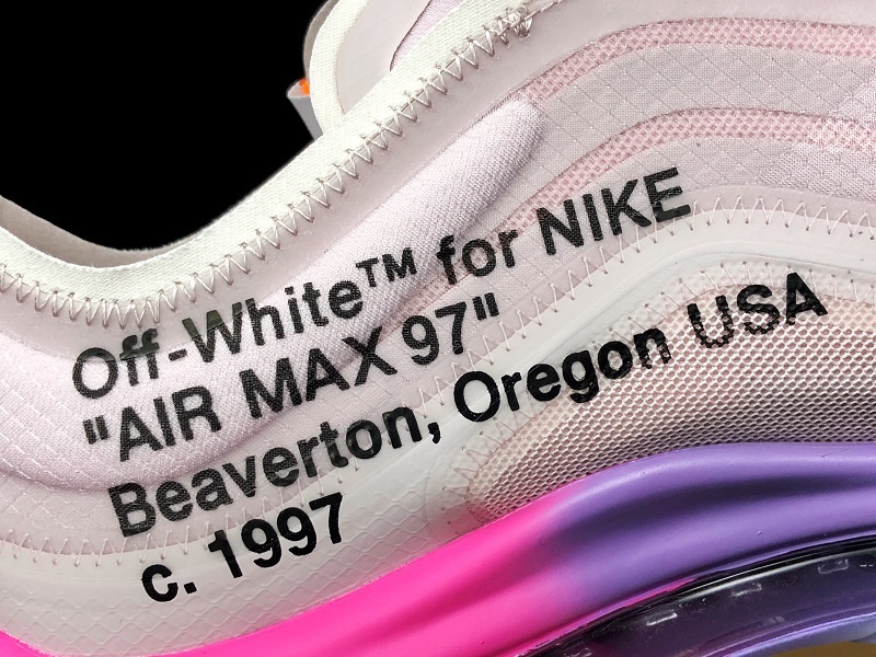 H12 Off-White X Air Max 97 Queen Ny Elemental Rose/Black 37