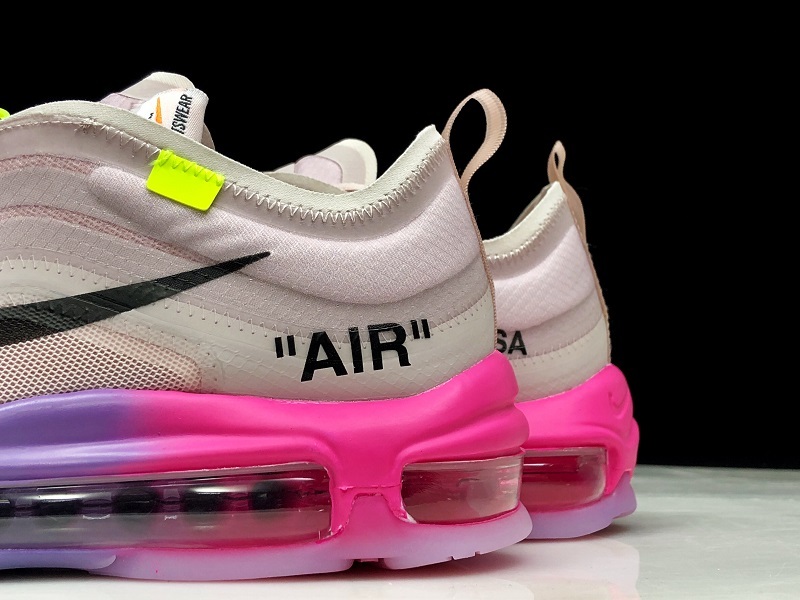 H12 Off-White X Air Max 97 Queen Ny Elemental Rose/Black 45