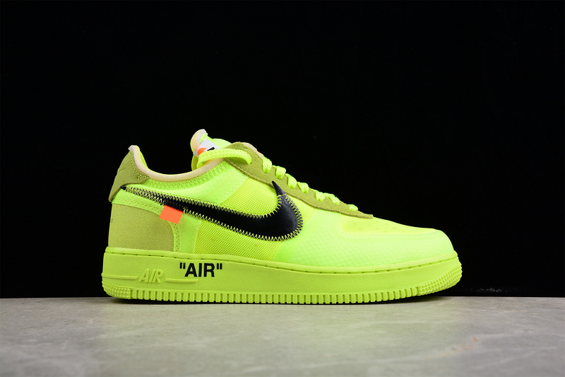 Ow X Air Force 1 Low Volt/Cone-Black-Hyper Jade 11