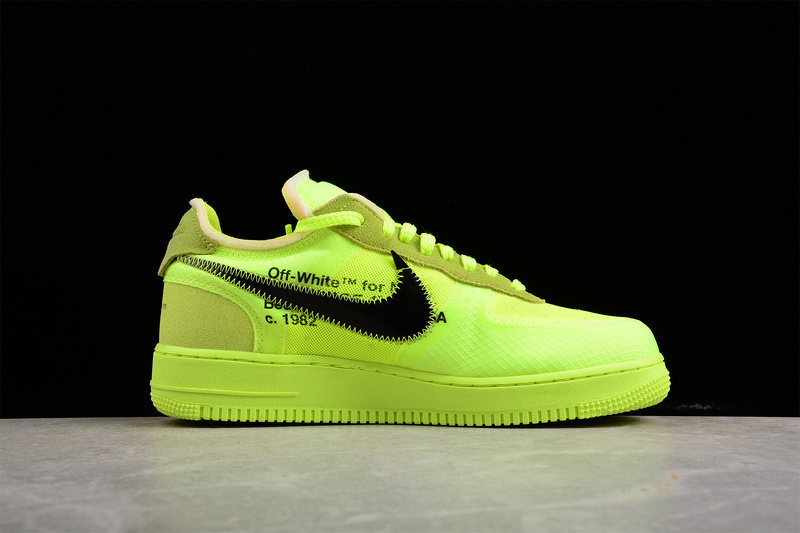 Ow X Air Force 1 Low Volt/Cone-Black-Hyper Jade 15