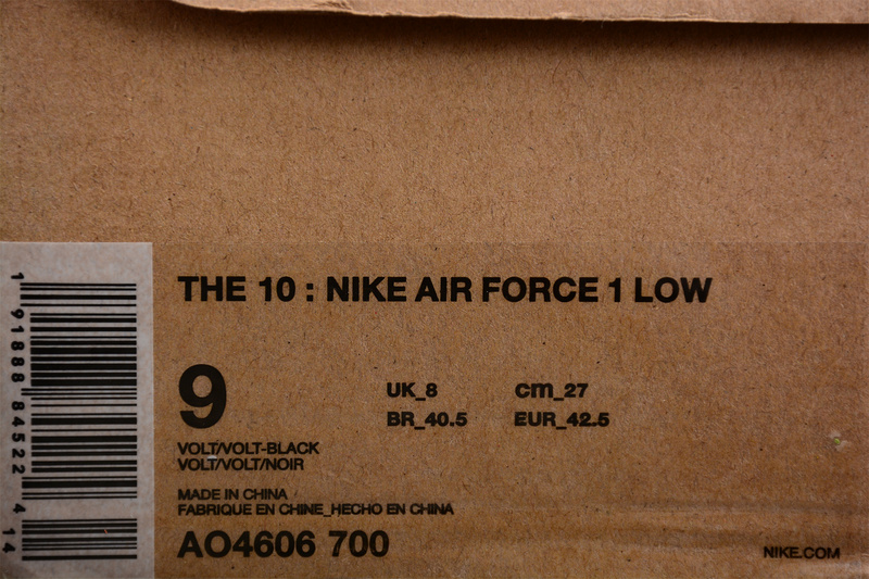 Ow X Air Force 1 Low Volt/Cone-Black-Hyper Jade 21