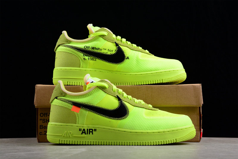 Ow X Air Force 1 Low Volt/Cone-Black-Hyper Jade 27