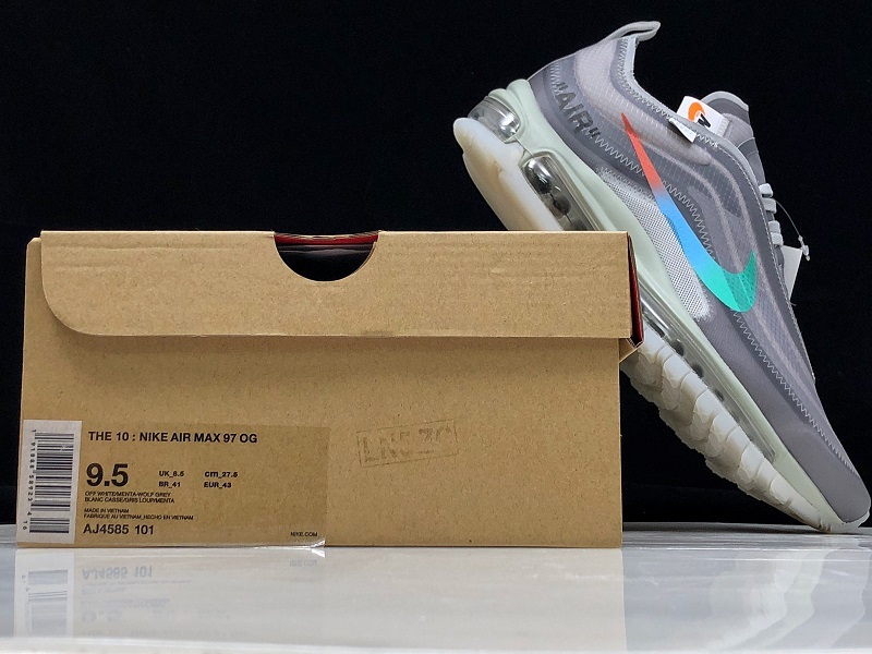 Bc Off-White X Air Max 97 Menta Menta-Wolf/Grey-White 27