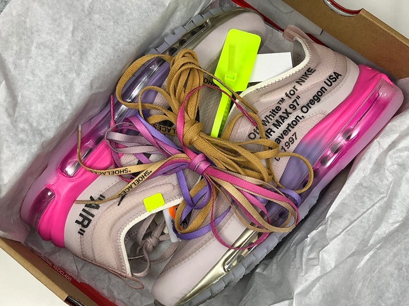 Bc Off-White Air Max 97 Queen Ny Elemental Rose/Black 39