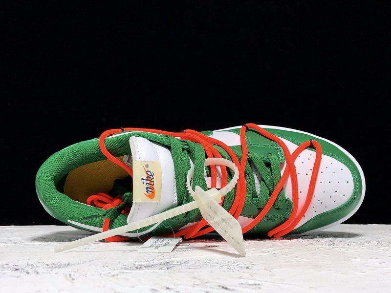 Plus Ow X Futura X Dunk Low Powder Green/White 19