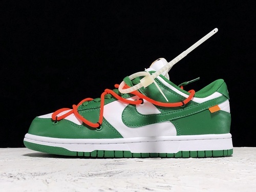 Plus Ow X Futura X Dunk Low Powder Green/White 27