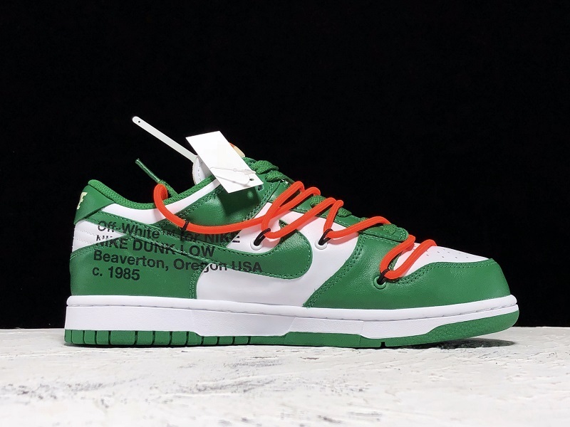 Plus Ow X Futura X Dunk Low Powder Green/White 33