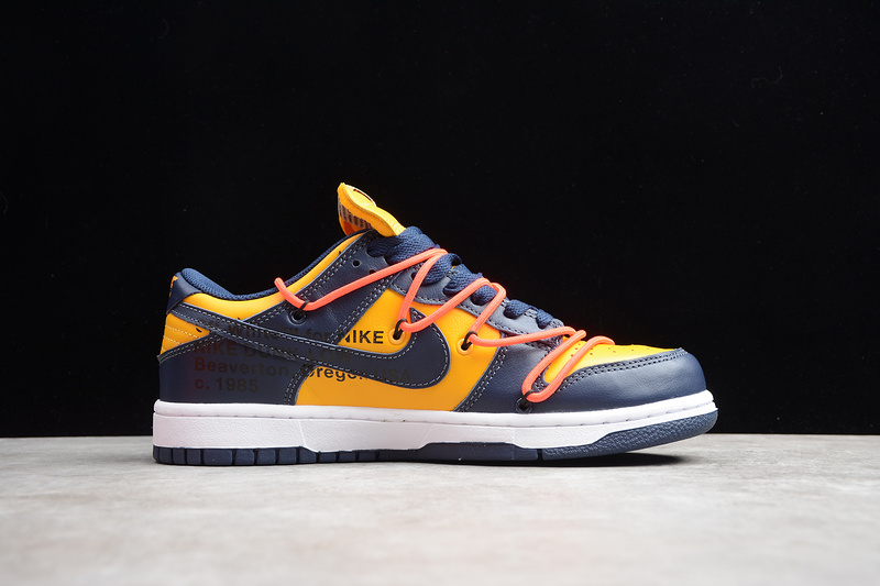 Cy Ow X Dunk Low University Gold/White/Midnight Navy 5