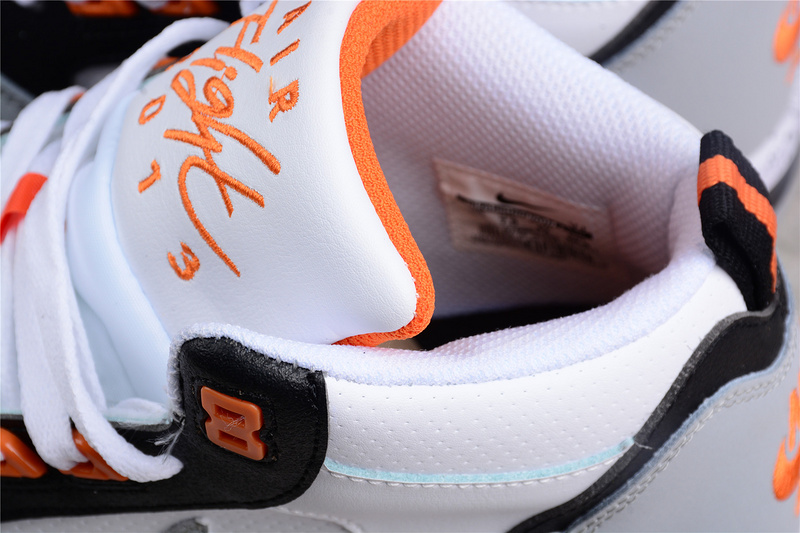 Air Flight 13 Mid White/Black/Grey-Orange 3