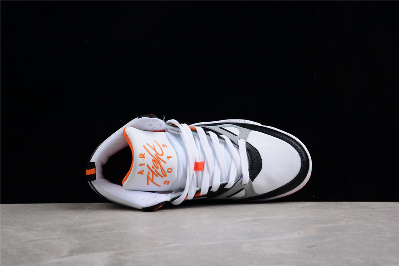 Air Flight 13 Mid White/Black/Grey-Orange 13