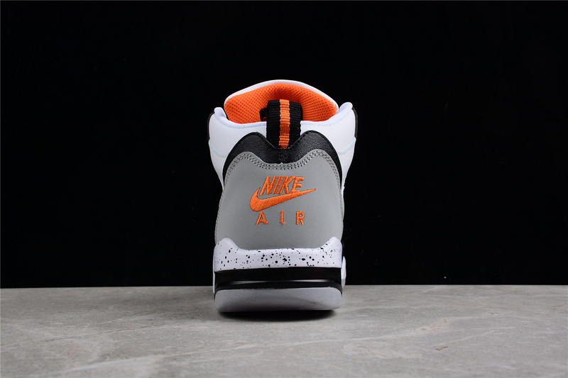 Air Flight 13 Mid White/Black/Grey-Orange 17