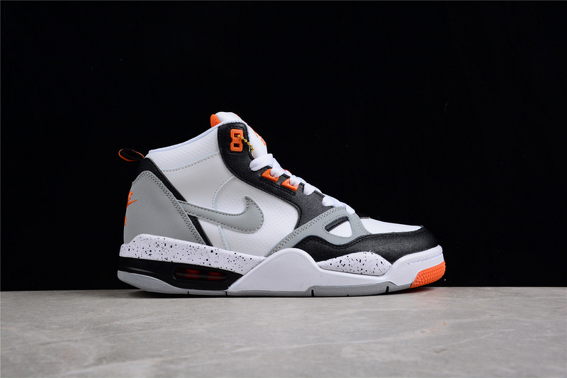 Air Flight 13 Mid White/Black/Grey-Orange 27