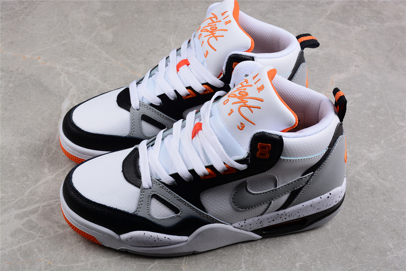 Air Flight 13 Mid White/Black/Grey-Orange 31