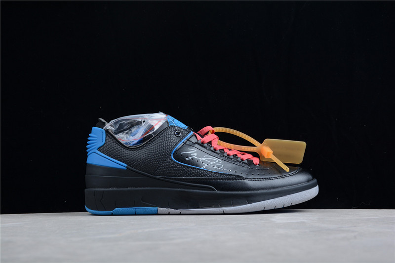 Ow X Air Jordan 2 Retro Low Sp Black/Varsity Royal 5