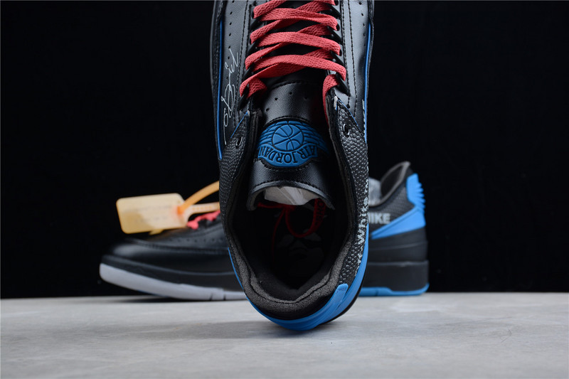 Ow X Air Jordan 2 Retro Low Sp Black/Varsity Royal 13