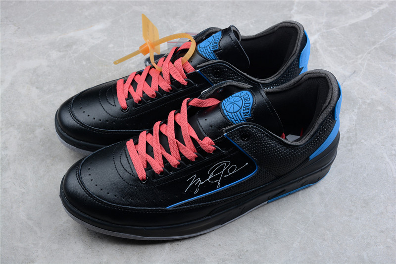 Ow X Air Jordan 2 Retro Low Sp Black/Varsity Royal 15