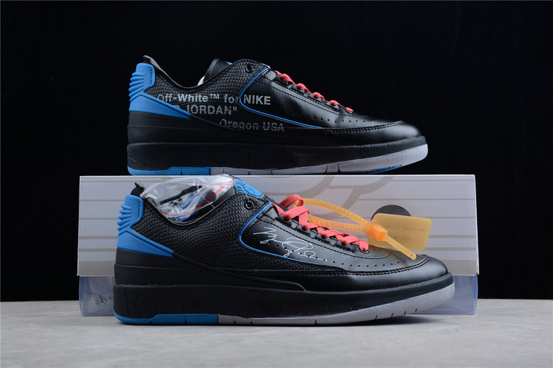 Ow X Air Jordan 2 Retro Low Sp Black/Varsity Royal 25