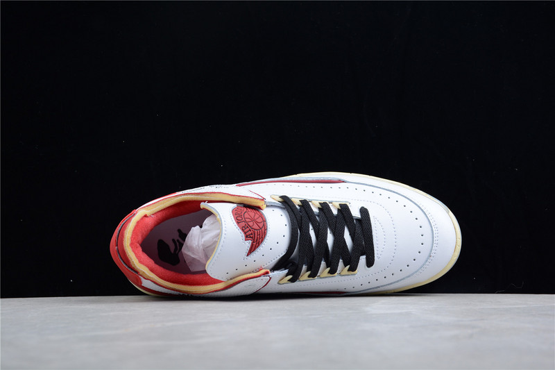 Ow X Air Jordan 2 Retro Low Sp Sail White/White/Red 31