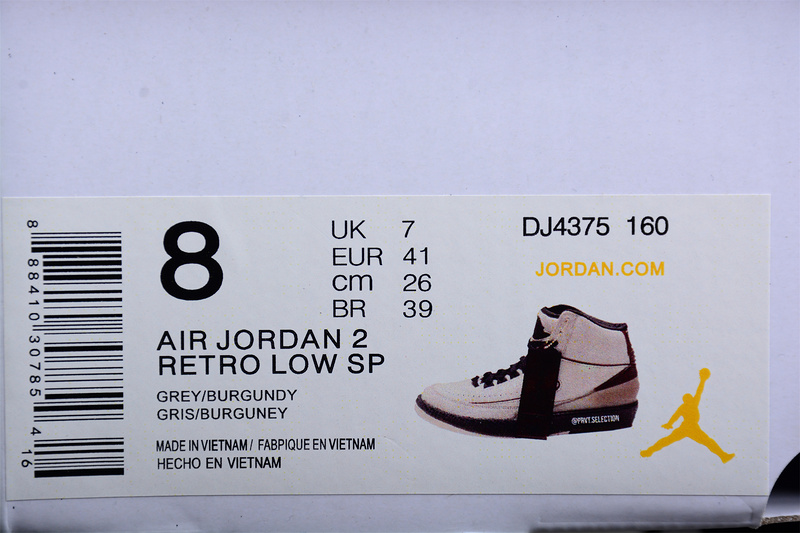 Union X Air Jordan 2 Grey Fog White/White/Black 21