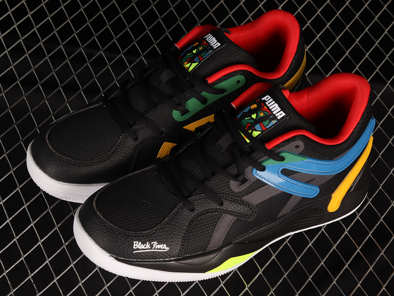 Black Fives X Trc Blaze Court Black/Saffron 3