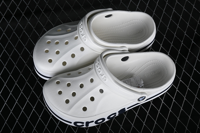 Crocs Dual Use Beach Hole Shoes White/Black 13