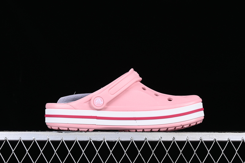 Crocs Dual Use Beach Hole Shoes White/Pink/Red 15