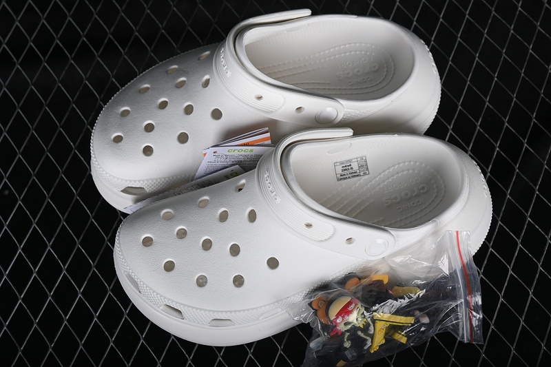 Crocs Dual Use Beach Hole Shoes White 9