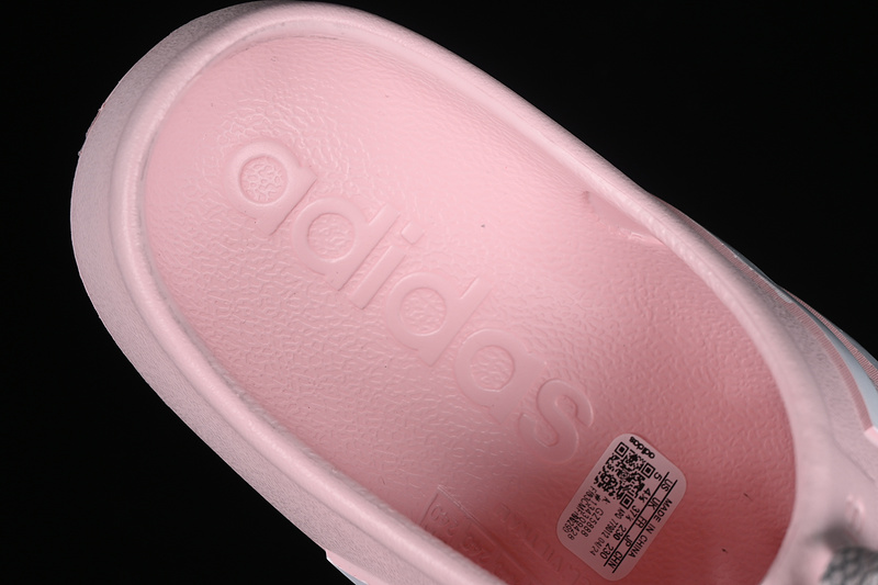 Adilette Clogs White/Pink 9