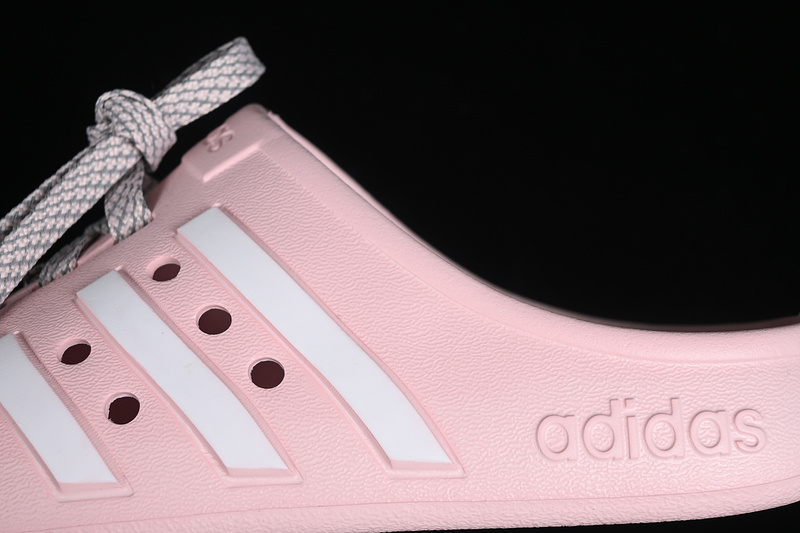 Adilette Clogs White/Pink 19