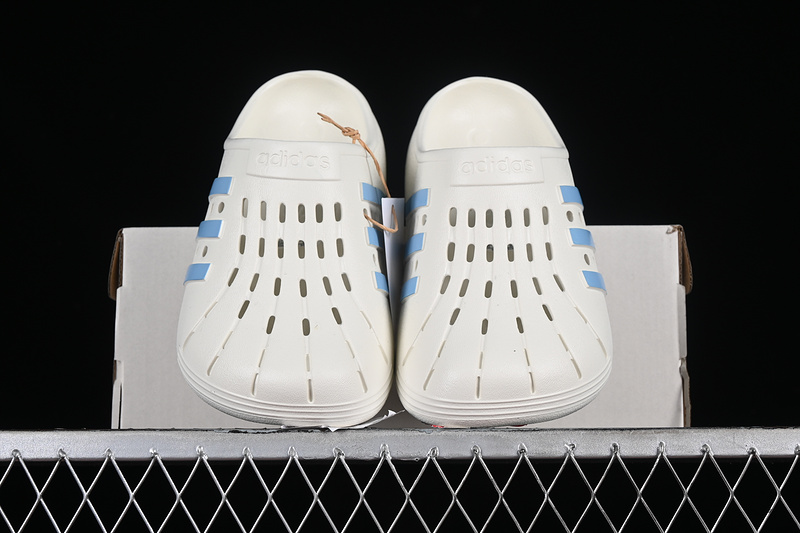 Adilette Clogs White/Blue 17