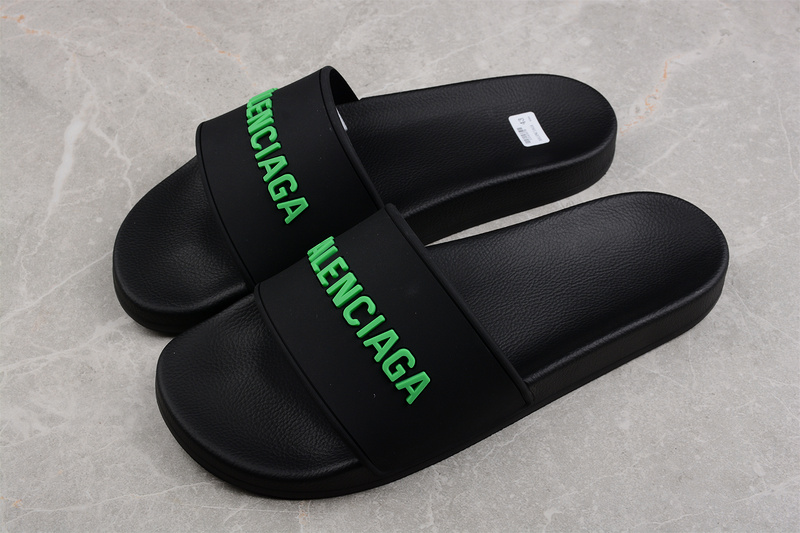 Balenciaga Sandals Black/Black/Green 3