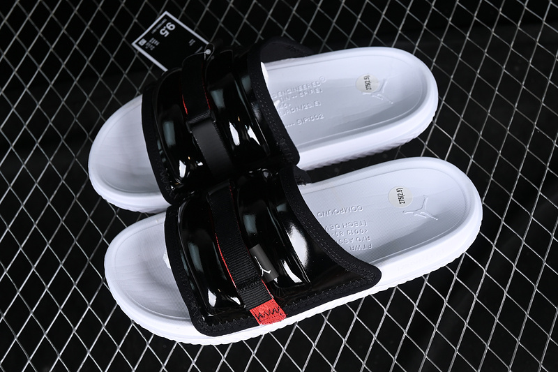 Air Jordan Play Slide Black/Red/White 21