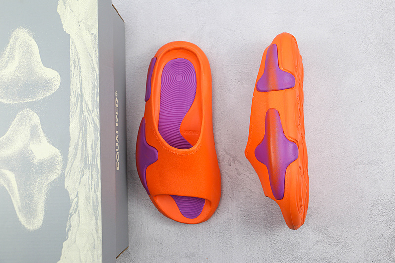 Equalizer Slippers Orange/Orange/Purple 3