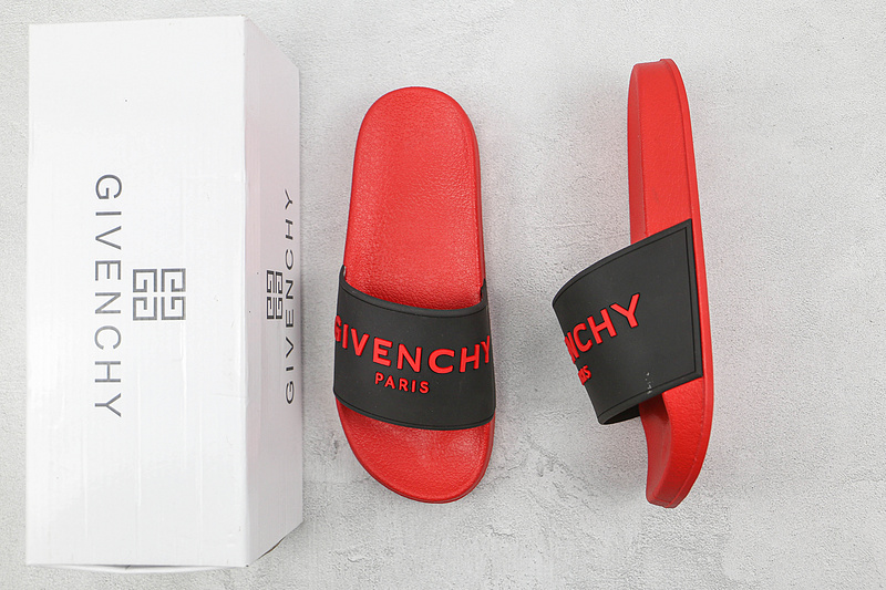 Gi*Venchy Sandals Red/White/Black 13